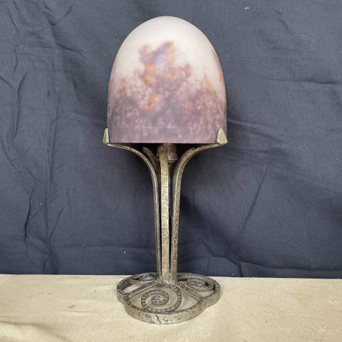 Lampe Art Nouveau signe Degu