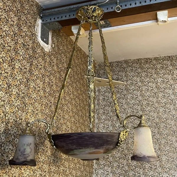 Lustre époque Art Nouveau signé Noverdy