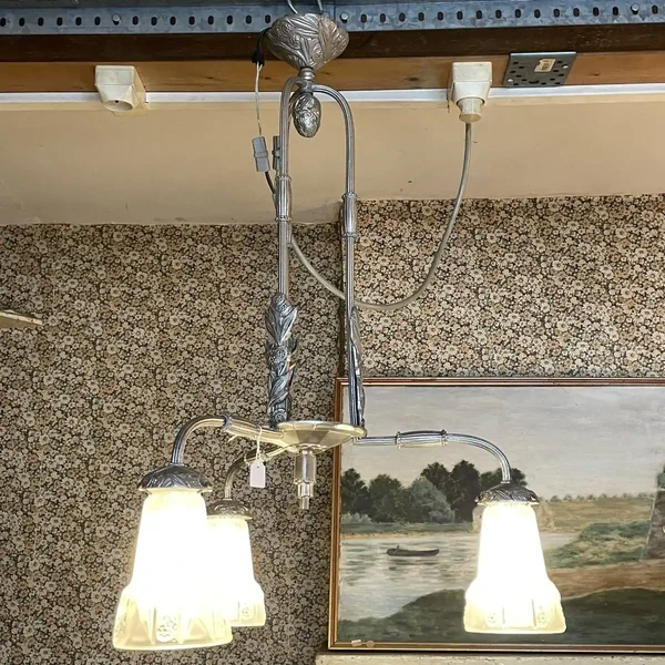 Lustre époque Art Déco signé Muller Frères